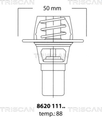 Triscan 8620 11191 - Termostato, Refrigerante autozon.pro