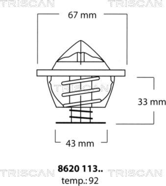 Triscan 8620 11392 - Termostato, Refrigerante autozon.pro