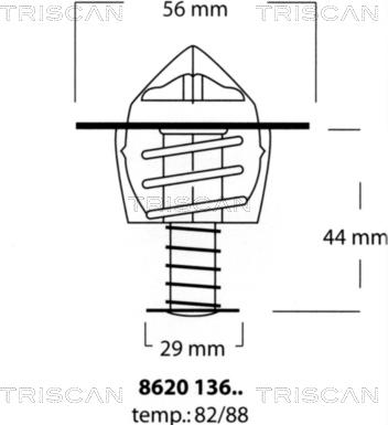 Triscan 8620 13688 - Termostato, Refrigerante autozon.pro