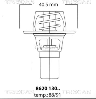 Triscan 8620 13091 - Termostato, Refrigerante autozon.pro