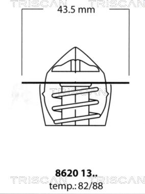 Triscan 8620 1388 - Termostato, Refrigerante autozon.pro