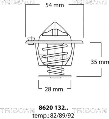 Triscan 8620 13292 - Termostato, Refrigerante autozon.pro