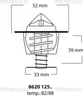 Triscan 8620 12588 - Termostato, Refrigerante autozon.pro