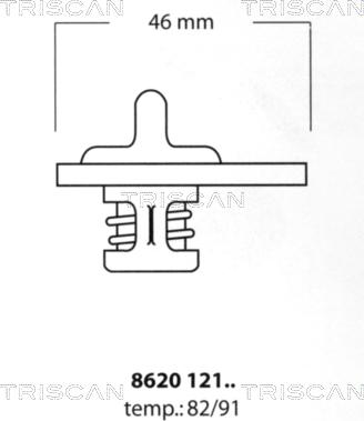 Triscan 8620 12182 - Termostato, Refrigerante autozon.pro