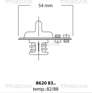 Triscan 8620 8388 - Termostato, Refrigerante autozon.pro