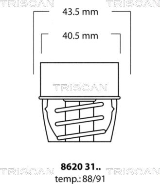 Triscan 8620 3191 - Termostato, Refrigerante autozon.pro