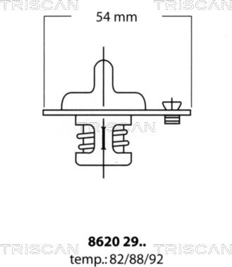 Triscan 8620 2992 - Termostato, Refrigerante autozon.pro