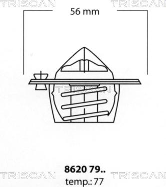 Triscan 8620 7977 - Termostato, Refrigerante autozon.pro