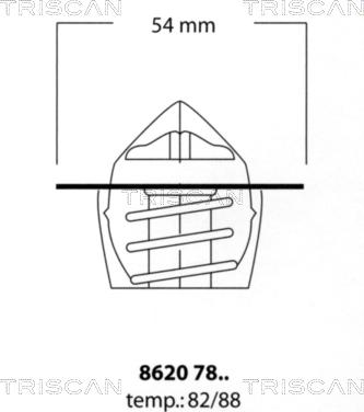 Triscan 8620 7888 - Termostato, Refrigerante autozon.pro