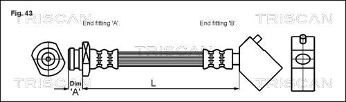 Triscan 8150 14104 - Flessibile del freno autozon.pro