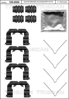 Triscan 8105 431650 - Kit accessori, Pastiglia freno autozon.pro