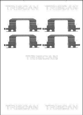 Triscan 8105 681532 - Kit accessori, Pastiglia freno autozon.pro