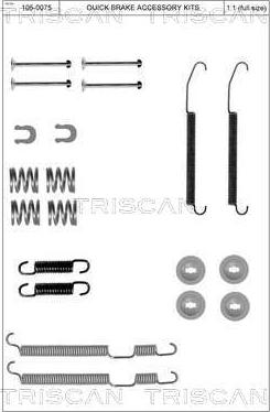 Triscan 8105 682002 - Kit accessori, Ganasce freno autozon.pro