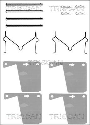 Triscan 8105 161393 - Kit accessori, Pastiglia freno autozon.pro