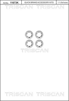 Triscan 8105 116014 - Kit bulloni, Disco freno autozon.pro