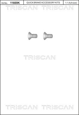 Triscan 8105 116010 - Kit bulloni, Disco freno autozon.pro