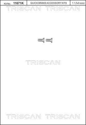 Triscan 8105 116012 - Kit bulloni, Disco freno autozon.pro