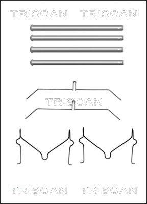 Triscan 8105 131640 - Kit accessori, Pastiglia freno autozon.pro