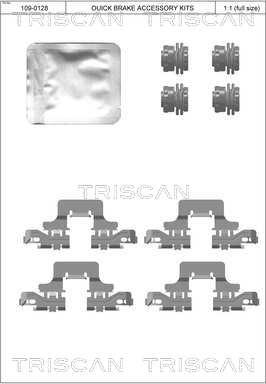 Triscan 8105 291630 - Kit accessori, Pastiglia freno autozon.pro