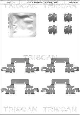 Triscan 8105 291631 - Kit accessori, Pastiglia freno autozon.pro