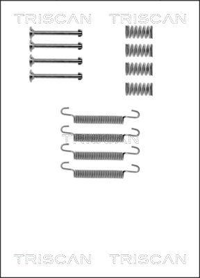 Triscan 8105 242536 - Kit accessori, Ganasce freno stazionamento autozon.pro