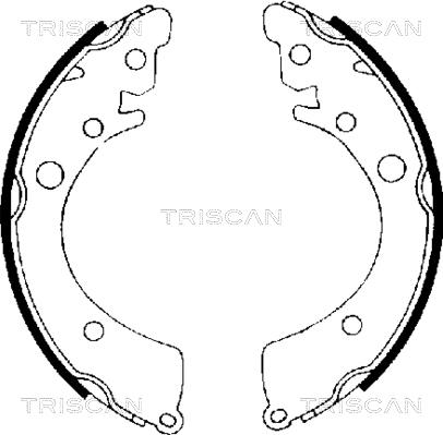 Triscan 8100 40402 - Kit ganasce freno autozon.pro