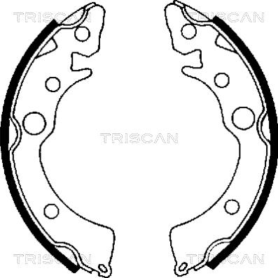 Triscan 8100 40418 - Kit ganasce freno autozon.pro