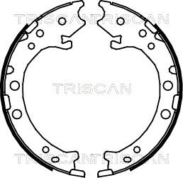 Triscan 8100 40008 - Kit ganasce freno autozon.pro