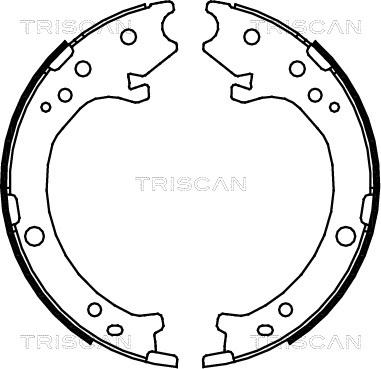 Triscan 8100 40007 - Kit ganasce freno autozon.pro