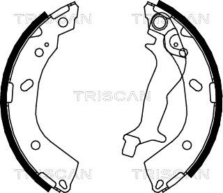 Triscan 8100 43018 - Kit ganasce freno autozon.pro