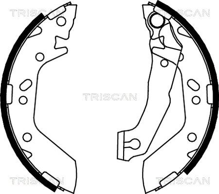 Triscan 8100 43012 - Kit ganasce freno autozon.pro