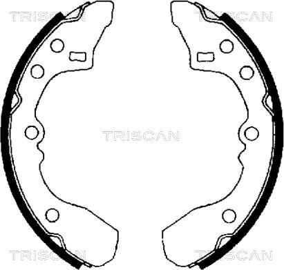 Triscan 8100 50434 - Kit ganasce freno autozon.pro