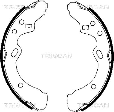 Triscan 8100 50438 - Kit ganasce freno autozon.pro