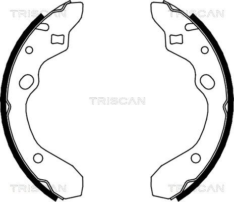 Triscan 8100 50546 - Kit ganasce freno autozon.pro