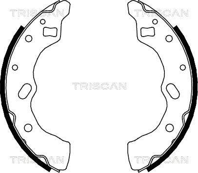 Triscan 8100 50556 - Kit ganasce freno autozon.pro