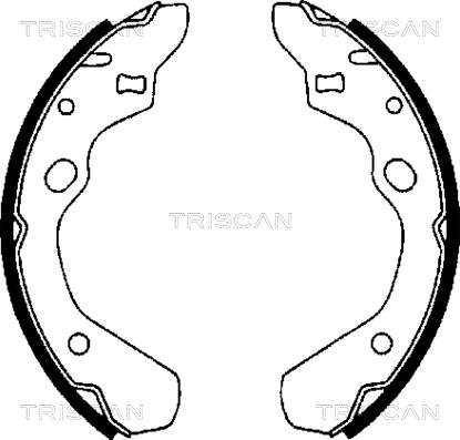 Triscan 8100 50500 - Kit ganasce freno autozon.pro