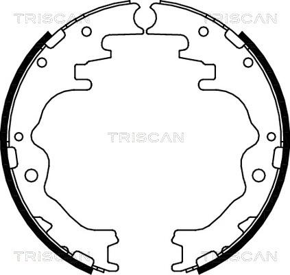 Triscan 8100 50526 - Kit ganasce freno autozon.pro