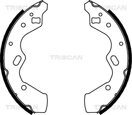 Triscan 8100 50615 - Kit ganasce freno autozon.pro