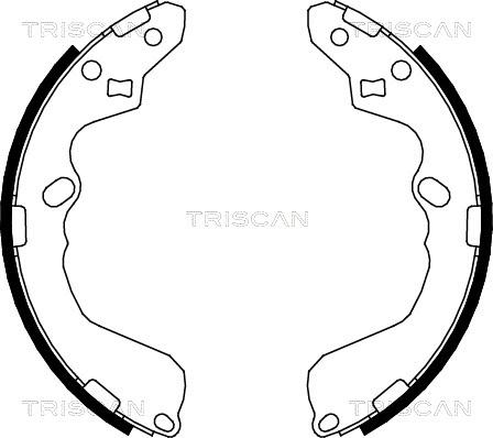 Triscan 8100 50002 - Kit ganasce freno autozon.pro