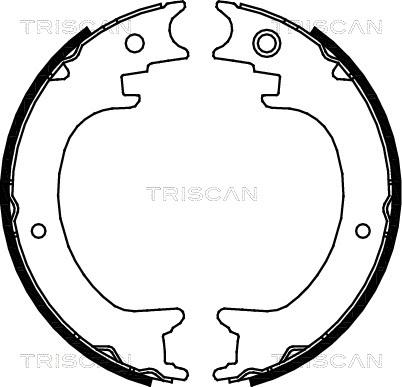 Triscan 8100 68004 - Kit ganasce, Freno stazionamento autozon.pro