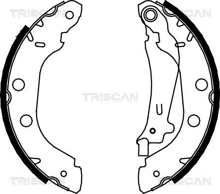 Triscan 8100 14614 - Kit ganasce freno autozon.pro