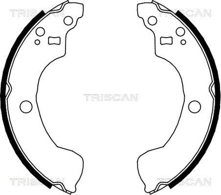 Triscan 8100 14004 - Kit ganasce freno autozon.pro