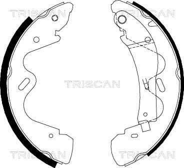 Triscan 8100 14005 - Kit ganasce freno autozon.pro