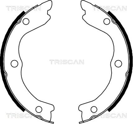 Triscan 8100 14006 - Kit ganasce, Freno stazionamento autozon.pro