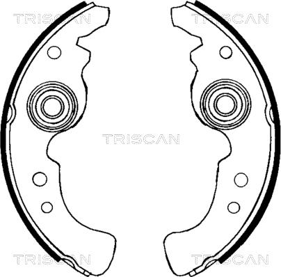 Triscan 8100 15486 - Kit ganasce freno autozon.pro