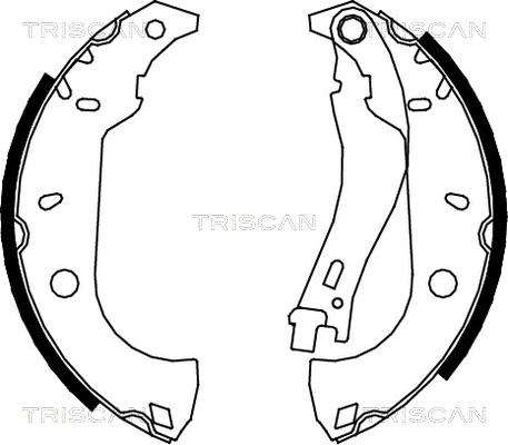 Triscan 8100 15483 - Kit ganasce freno autozon.pro