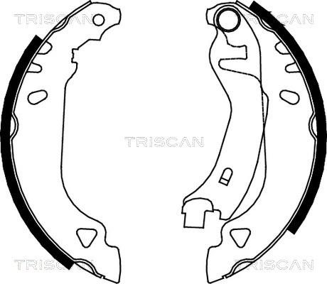 Triscan 8100 15482 - Kit ganasce freno autozon.pro