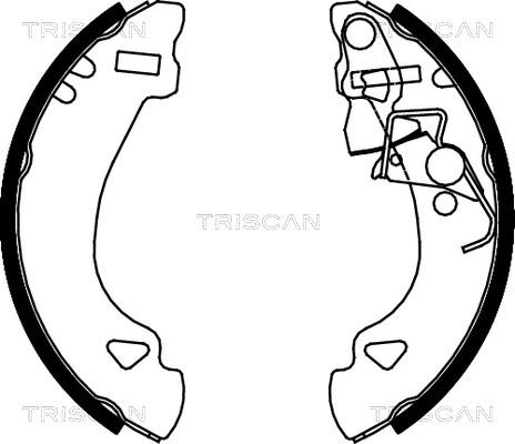 Triscan 8100 15548 - Kit ganasce freno autozon.pro