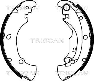 Triscan 8100 15625 - Kit ganasce freno autozon.pro