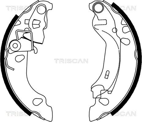 Triscan 8100 15016 - Kit ganasce freno autozon.pro